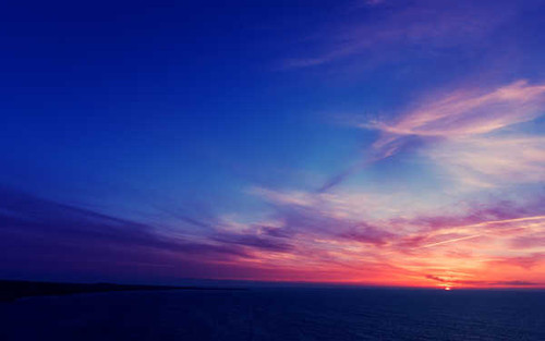 Jual Poster Horizon Nature Ocean Sky Sunset Earth Ocean APC 001