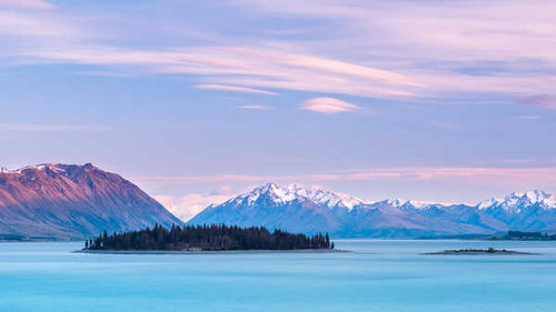 Jual Poster Island Lake Tekapo Landscape Mountain Lakes Lake Tekapo APC