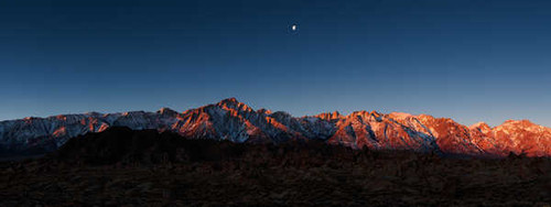 Jual Poster Moon Mountain Sunset Mountains Mountain APC