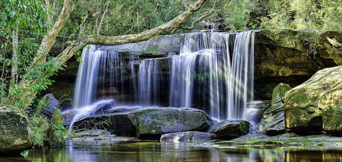 Jual Poster Nature Rock Waterfall Waterfalls Waterfall APC 022