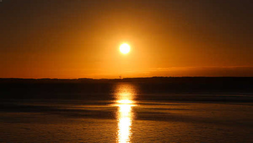 Jual Poster Ocean Sun Sunset Water Earth Sunset APC