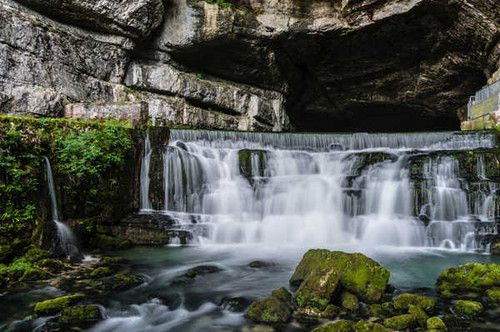 Jual Poster France Waterfalls Rivers Stones Saut du Doubs Cave 1Z