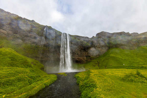 Jual Poster Iceland Waterfalls Skogafoss Crag Moss 1Z 001