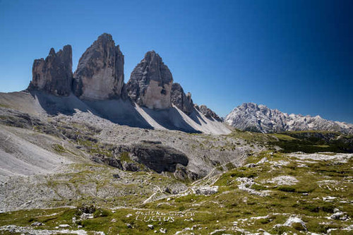 Jual Poster Italy Mountains Stones Dolomites Cime di Lavaredo 1Z