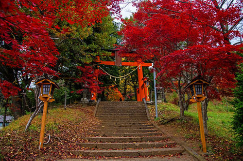 Jual Poster Japan FujiyoshidaStairs 1Z Jual Poster Japan FujiyoshidaStairs 1Z