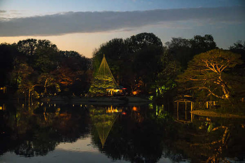 Jual Poster Japan Tokyo Parks Pond Evening Trees 1Z