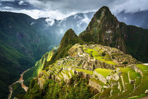 Jual Poster Mountains Peru Ruins Machu Picchu Urubamba 1Z