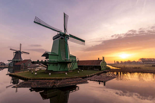 Jual Poster Netherlands Morning Sunrises and sunsets Zaanse 1Z