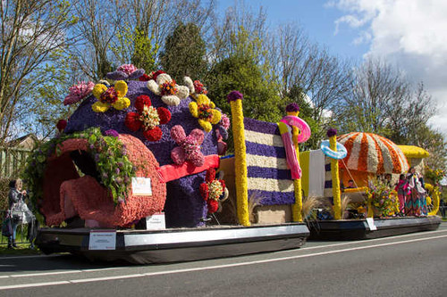 Jual Poster Netherlands Parks Flower Parade Keukenhof Design 1Z