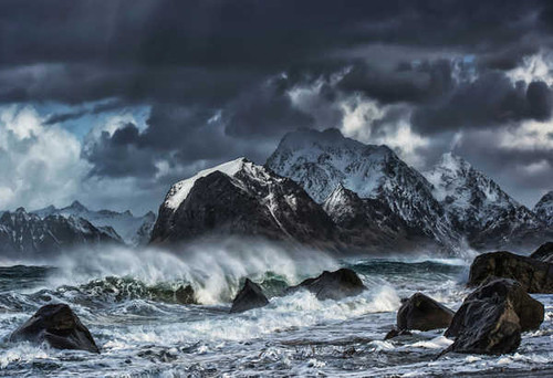 Jual Poster Norway Lofoten Wolves Stones 1Z