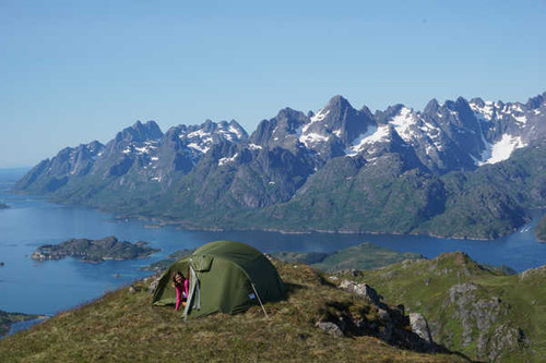 Jual Poster Norway Mountains Island Lofoten Islands Tent 1Z