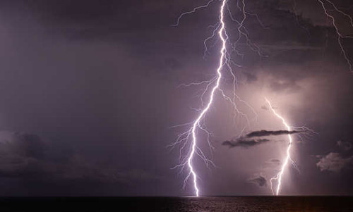 Jual Poster Ocean Sky South Carolina Atlantic Ocean Lightning 1Z