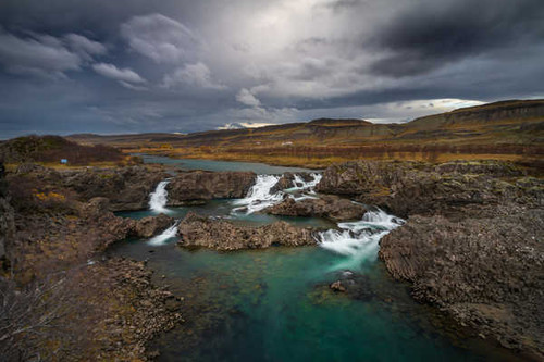 Jual Poster Rivers Waterfalls Iceland Glanni Waterfall 1Z