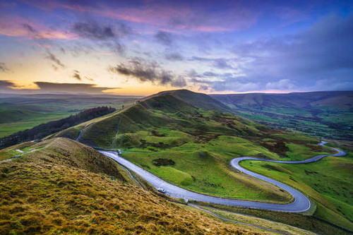 Jual Poster Roads Sky England Scenery Mam Tor Peak District 1Z