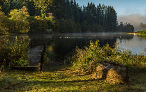 Jual Poster Scotland Lake Forests Boats Marinas Trossachs 1Z