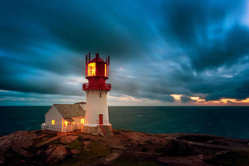 Jual Poster Sea Sky Lighthouses Norway Lindesnes Lighthouse 1Z