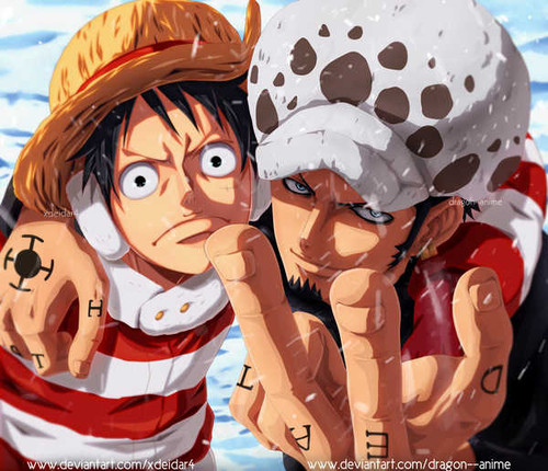 Poster Monkey D. Luffy Trafalgar Law One Piece One Piece APC