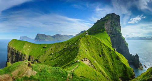 Jual Poster Sky Island Lighthouses Denmark Kalsoy Faroe 1Z