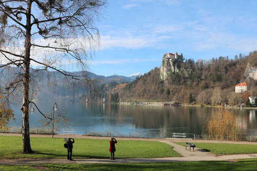 Jual Poster Slovenia Autumn Castles Lake Bled castle Lake Bled 1Z