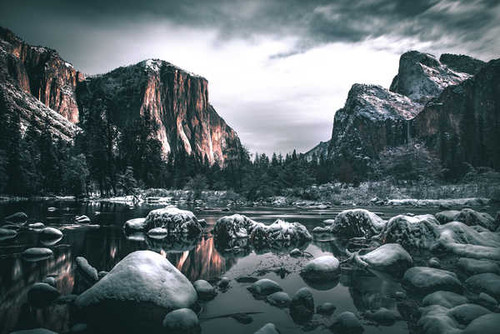 Jual Poster Stones Rivers Mountains USA Scenery Yosemite 1Z