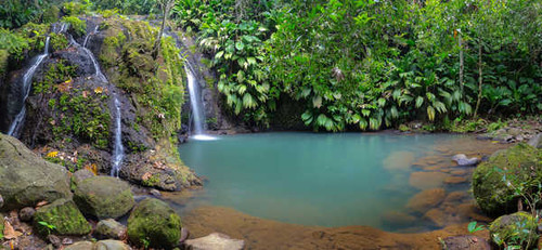 Jual Poster Tropics Waterfalls Stones Guadeloupe Basse Terre 1Z 001