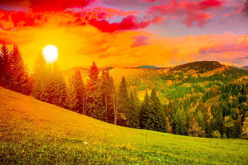 Jual Poster Ukraine Scenery Sunrises 1Z