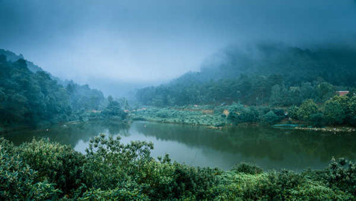 Jual Poster Vietnam Lake Forests Fog 1Z