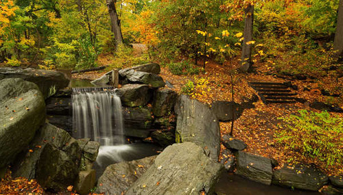 Jual Poster Waterfalls Autumn Stones 1Z