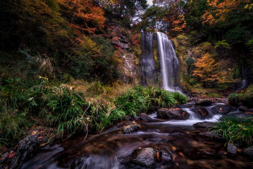 Jual Poster Waterfalls Stones Autumn Crag 1Z
