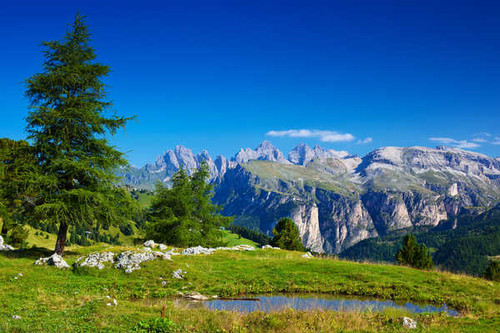 Jual Poster alps mountains sunny day italy 4k WPS