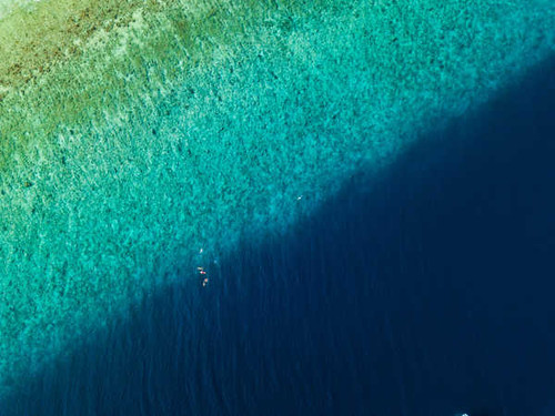 Jual Poster beach seascape aerial view 4k WPS 002