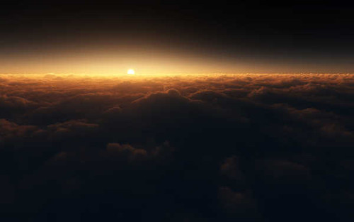 Jual Poster clouds sunset dark hd WPS