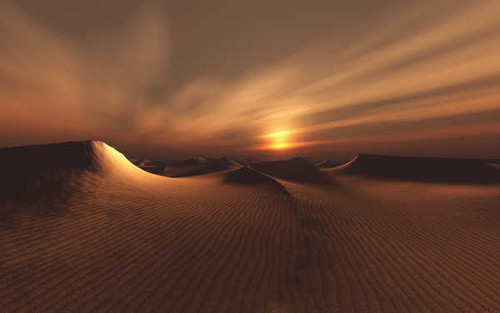 Jual Poster desert sunset 5k WPS