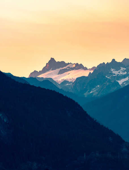 Jual Poster mountains forest sunset porteau cove provincial park canada WPS