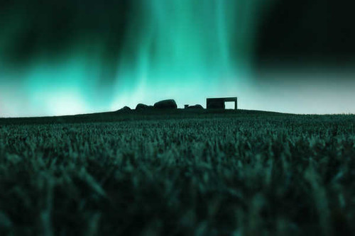 Jual Poster northern lights countryside evening aurora 5k WPS