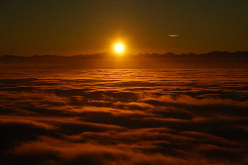 Jual Poster sunrise clouds foggy morning 4k 8k WPS