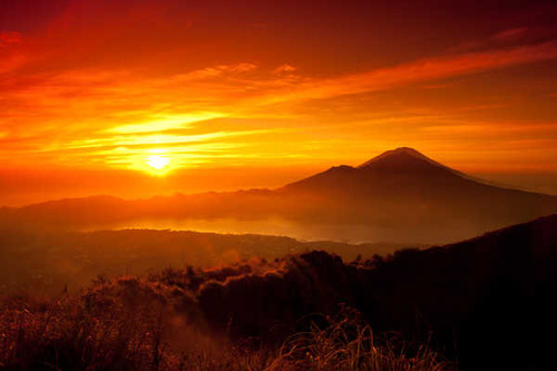 Jual Poster sunrise dawn mountains 5k WPS