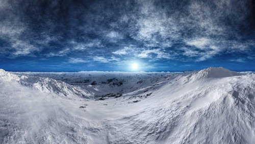 Jual Poster thundra arctic mountains snow winter sunny day 4k WPS