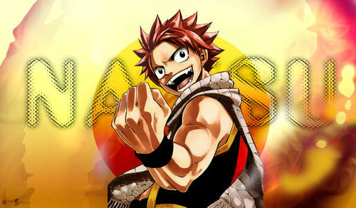 Poster Natsu Dragneel Anime Fairy Tail APC005A Poster Natsu Dragneel Anime Fairy Tail APC005A
