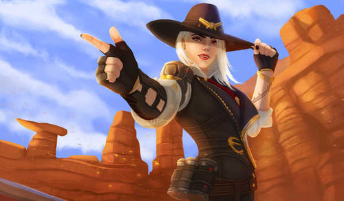 Jual Poster Ashe (Overwatch) Overwatch Video Game Overwatch 985967APC