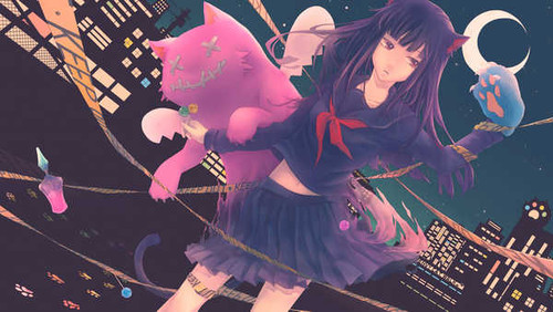 Poster Nekomimi School Uniform Vocaloid Anime Vocaloid APC Poster Nekomimi School Uniform Vocaloid Anime Vocaloid APC
