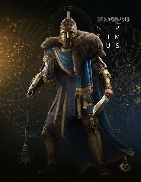Jual Poster Assassin's Creed Origins Warriors Septimius Swords 1ZM0141