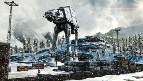 Jual Poster at at walker star wars winter snow 1485WPS