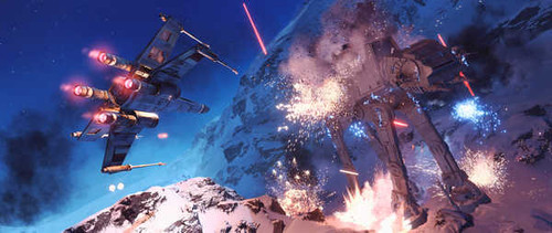 Jual Poster AT AT Walker X Wing Star Wars Star Wars Battlefront (2015) 725042APC