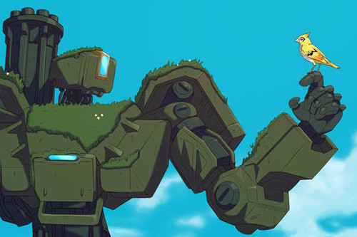 Jual Poster Bastion (Overwatch) Overwatch Video Game Overwatch 703856APC