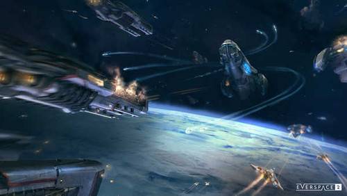 Jual Poster Battle Everspace 2 Spaceship Video Game Everspace 2 1048568APC Jual Poster Battle Everspace 2 Spaceship Video Game Everspace 2 1048568APC