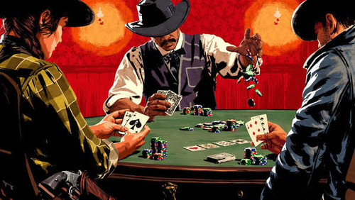 Jual Poster Cards Red Dead Redemption 2 Poker Table Hat 1ZM0324