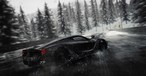 Jual Poster Car Ferrari Rain The Crew Video Game The Crew 881020APC