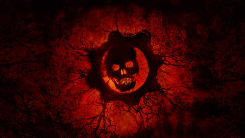 Jual Poster crimson omen red skull gears of war 3082WPS Jual Poster crimson omen red skull gears of war 3082WPS