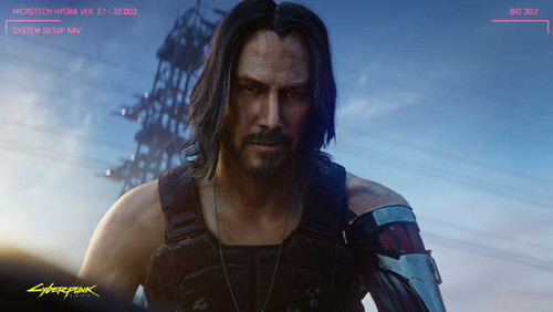 Jual Poster cyberpunk 2077 keanu reeves 18518WPS